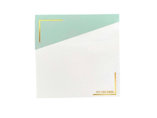 Sticky notes mint green colour
