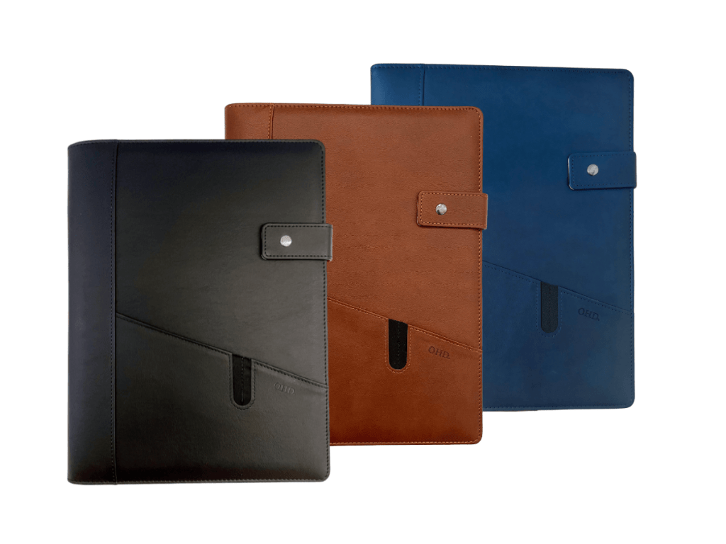 Men's Leather A4 Covered Notebook | Monogramming Available