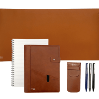 Men's signature office accessories bundle in brown