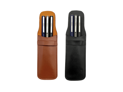 men's leather trilogy pen set