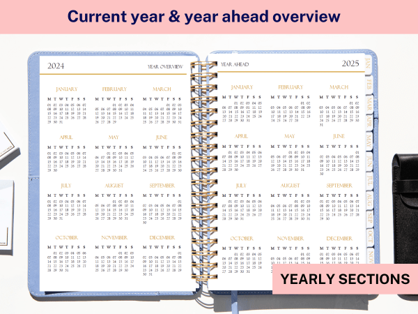 2024 planner inside layout yearly overview