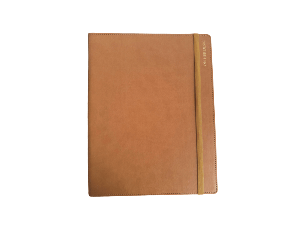 caramel leather a4 binder notebook