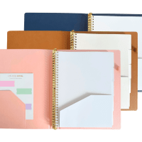 leather a4 binder notebooks with tab dividers